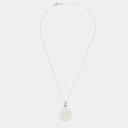 Pre Owned Tiffany & Co.'Go Women 2023' Sterling Silver Pendant Necklace