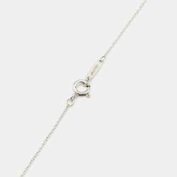 Pre Owned Tiffany & Co.'Go Women 2023' Sterling Silver Pendant Necklace