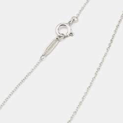 Pre Owned Tiffany & Co.'Go Women 2023' Sterling Silver Pendant Necklace