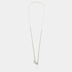Pre Owned Tiffany & Co. Return to Tiffany & Co. Sterling Silver Pearl Wrap Necklace