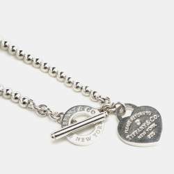 Pre Owned Tiffany & Co. Return to Tiffany & Co. Sterling Silver Pearl Wrap Necklace