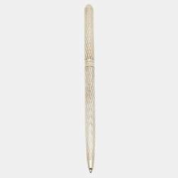 Pre Owned Tiffany & Co. Silver 925 Textured Ballpoint Pen