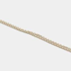 Pre Owned Tiffany & Co. Infinity Double Strand Sterling Silver Necklace