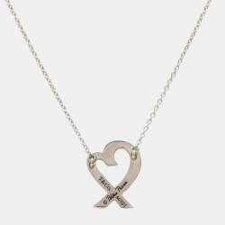Pre Owned Tiffany & Co. Paloma Picasso Loving Hearts Sterling Silver Necklace