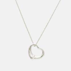 Tiffany & Co. Elsa Peretti Open Heart Sterling Silver Necklace