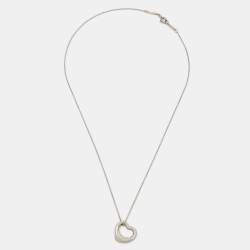 Tiffany & Co. Elsa Peretti Open Heart Sterling Silver Necklace