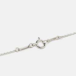 Pre Owned Tiffany & Co. Elsa Peretti Open Heart Sterling Silver Necklace