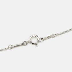 Pre Owned Tiffany & Co. Elsa Peretti Open Heart Sterling Silver Necklace