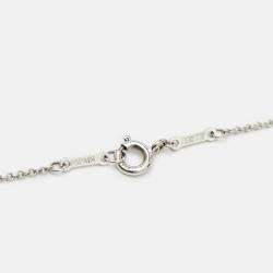 Pre Owned Tiffany & Co. Elsa Peretti Open Heart Sterling Silver Necklace