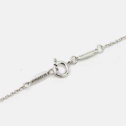 Pre Owned Tiffany & Co. Elsa Peretti Open Heart Sterling Silver Necklace