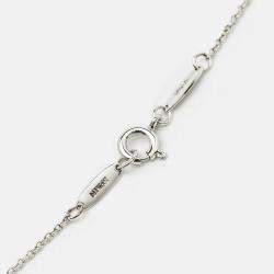 Pre Owned Tiffany & Co. Elsa Peretti Open Heart Sterling Silver Necklace