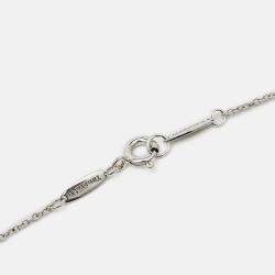 Pre Owned Tiffany & Co. Elsa Peretti Open Heart Sterling Silver Necklace