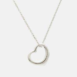 Tiffany & Co. Elsa Peretti Open Heart Sterling Silver Necklace