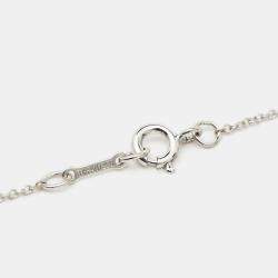 Pre Owned Tiffany & Co. Elsa Peretti Bean Sterling Silver Necklace