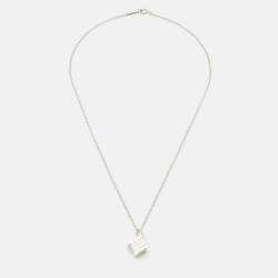 Pre Owned Tiffany & Co. Atlas Cube Sterling Silver Necklace