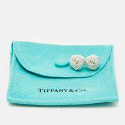 Pre Owned Tiffany & Co. Knot Sterling Silver Earrings
