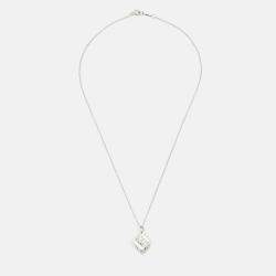 Pre Owned Tiffany & Co. Atlas Cube Sterling Silver Necklace