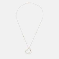Pre Owned Tiffany & Co. Elsa Peretti Open Heart Sterling Silver Necklace