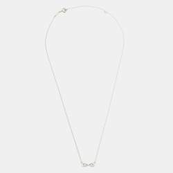 Pre Owned Tiffany & Co. Infinity Sterling Silver Necklace