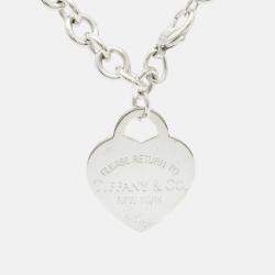 Tiffany & Co. Return to Tiffany Sterling Silver Heart Tag Large Charm Bracelet