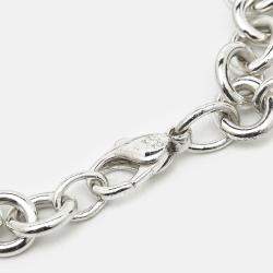 Tiffany & Co. Return to Tiffany Sterling Silver Heart Tag Large Charm Bracelet