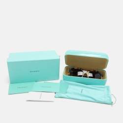 Pre Owned Tiffany & Co. Brown Tortoise TF4125 Sunglasses