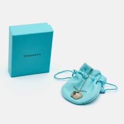 Pre Owned Tiffany & Co. Return To Tiffany Heart Tag with Key Sterling Silver Pendant Necklace