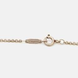 Pre Owned Tiffany & Co. Atlas Cube Sterling Silver Pendant Necklace