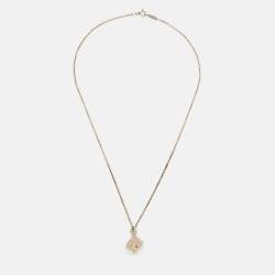 Pre Owned Tiffany & Co. Atlas Cube Sterling Silver Pendant Necklace