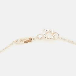 Pre Owned Tiffany & Co. Return To Tiffany Enamel Sterling Silver Pendant Necklace