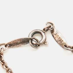 Pre Owned Tiffany & Co. Elsa Peretti Sterling Silver Open Heart Bracelet