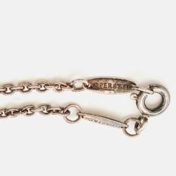 Pre Owned Tiffany & Co. Elsa Peretti Sterling Silver Open Heart Bracelet