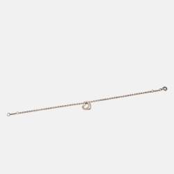 Pre Owned Tiffany & Co. Elsa Peretti Sterling Silver Open Heart Bracelet