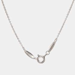 Pre Owned Tiffany & Co. Elsa Peretti Alphabet Z Silver Pendant Necklace