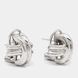 Pre Owned Tiffany &Co. Vintage X Sterling Silver Stud Earrings