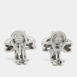 Pre Owned Tiffany &Co. Vintage X Sterling Silver Stud Earrings