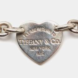 Pre Owned Tiffany & Co. Return to Tiffany Sterling Silver Heart Tag Bracelet
