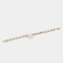 Pre Owned Tiffany & Co. Return to Tiffany Sterling Silver Heart Tag Bracelet