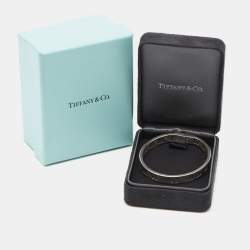 Tiffany & Co. Atlas Sterling Silver Bangle Bracelet