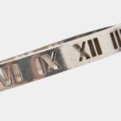 Tiffany & Co. Atlas Sterling Silver Bangle Bracelet