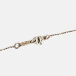 Pre Owned Tiffany & Co. 1837 Silver 925 Round Padlock Pendant Necklace