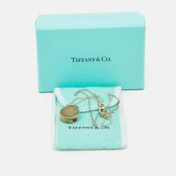 Pre Owned Tiffany & Co. 1837 Silver 925 Round Padlock Pendant Necklace