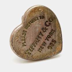 Pre Owned Tiffany & Co. Return to Tiffany Sterling Silver Mini Stud Earrings