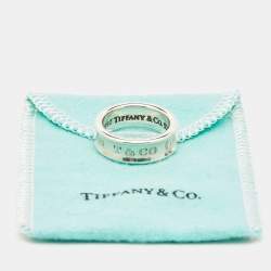 Pre Owned Tiffany & Co. 1837 Sterling Silver Band Ring Size 51