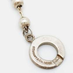 Pre Owned Tiffany & Co. Toggle Bead Sterling Silver Bracelet