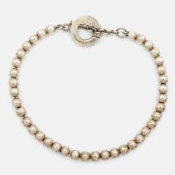 Pre Owned Tiffany & Co. Toggle Bead Sterling Silver Bracelet