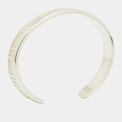 Pre Owned Tiffany & Co. Vintage Atlas Silver 925 Open Cuff Bracelet