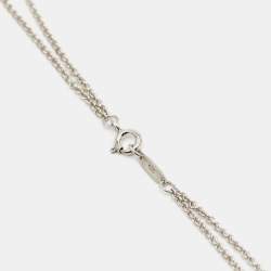 Tiffany & Co. Infinity Double Strand Sterling Silver Necklace