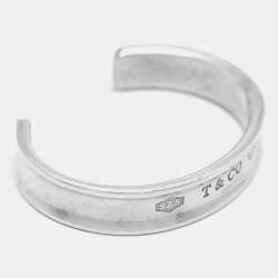 Pre Owned Tiffany & Co. 1837 Sterling Silver Open Cuff Bracelet