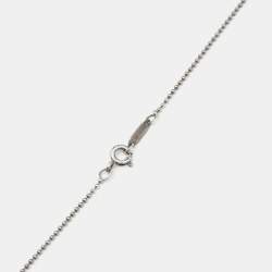Pre Owned Tiffany & Co. Tiffany Key Knot Motif Sterling Silver Pendant Necklace